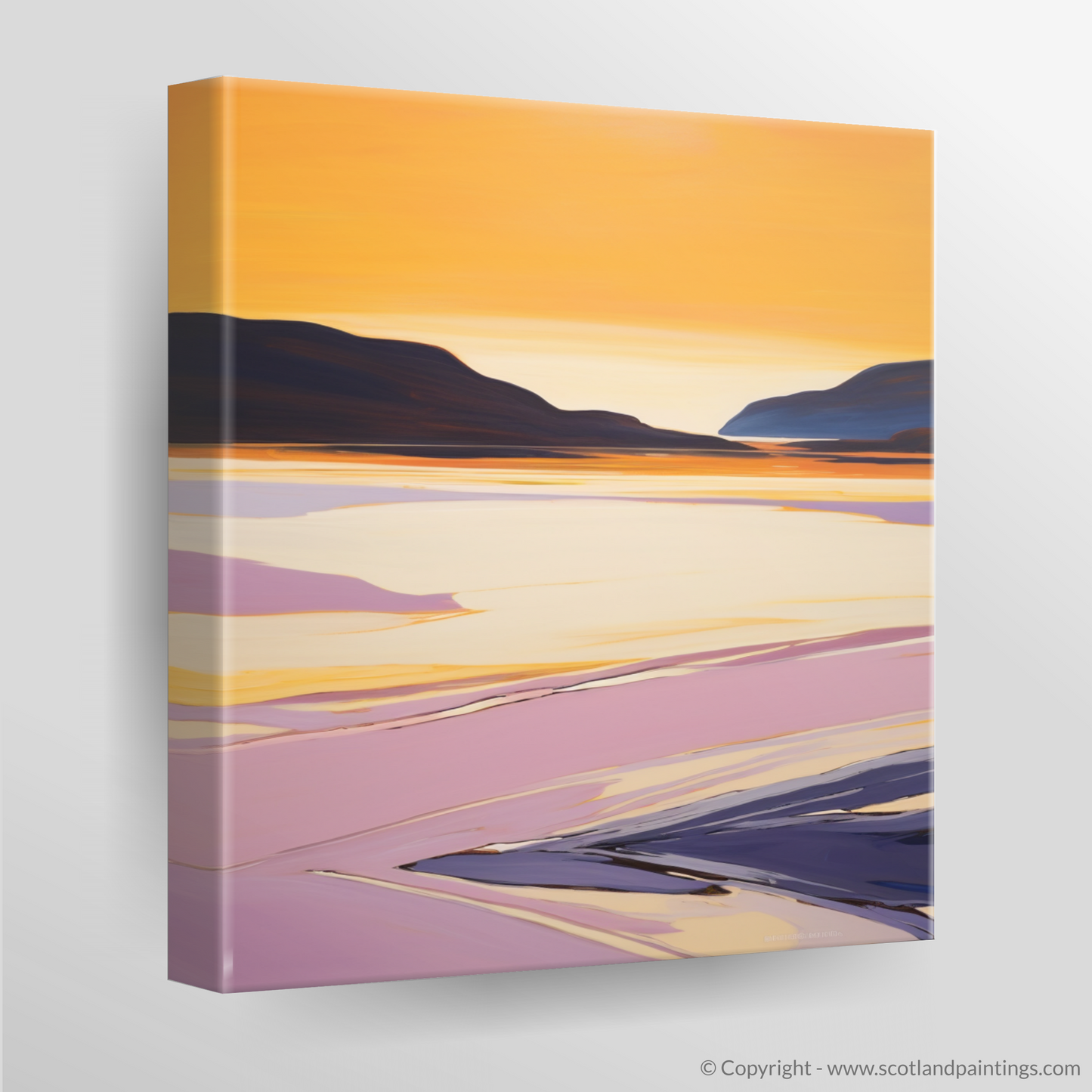 Golden Serenity of Balnakeil Bay: A Color Field Masterpiece