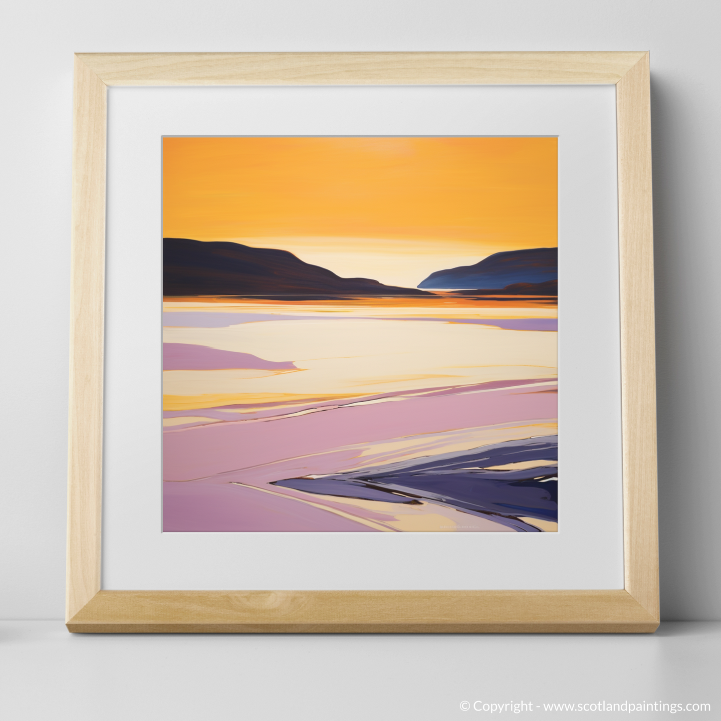 Golden Serenity of Balnakeil Bay: A Color Field Masterpiece
