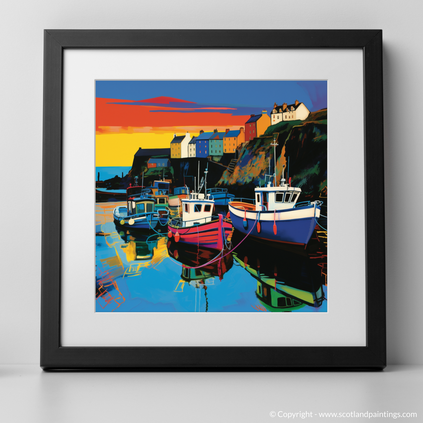 Pennan Harbour Dusk Palette