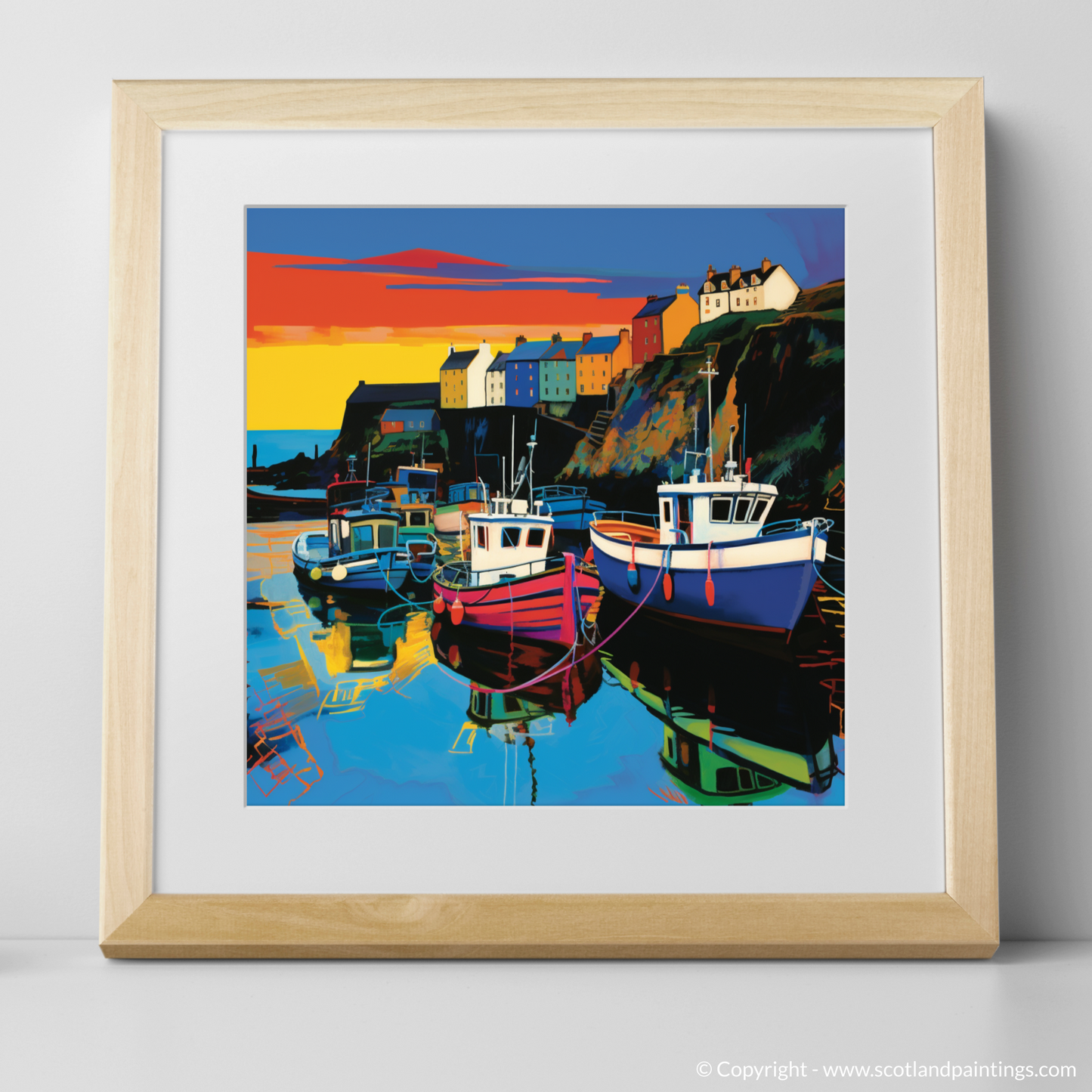 Pennan Harbour Dusk Palette