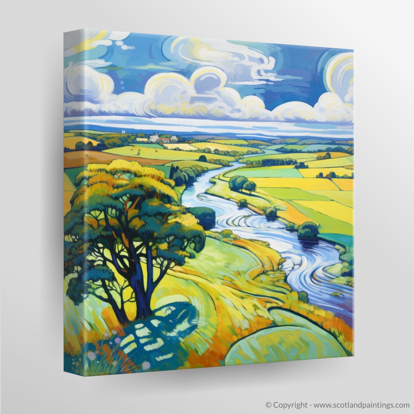 River Deveron Reverie: A Fauvist Tribute to Scottish Splendour