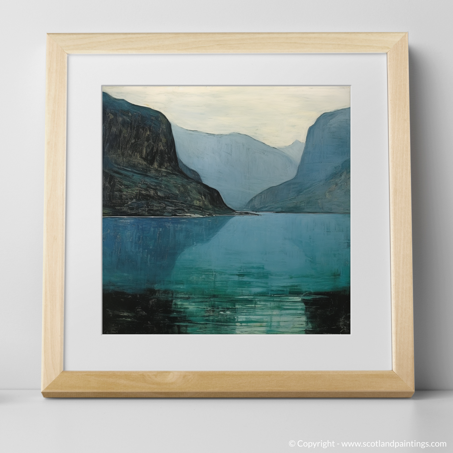 Tranquil Waters of Loch Maree: A Naive Art Tribute