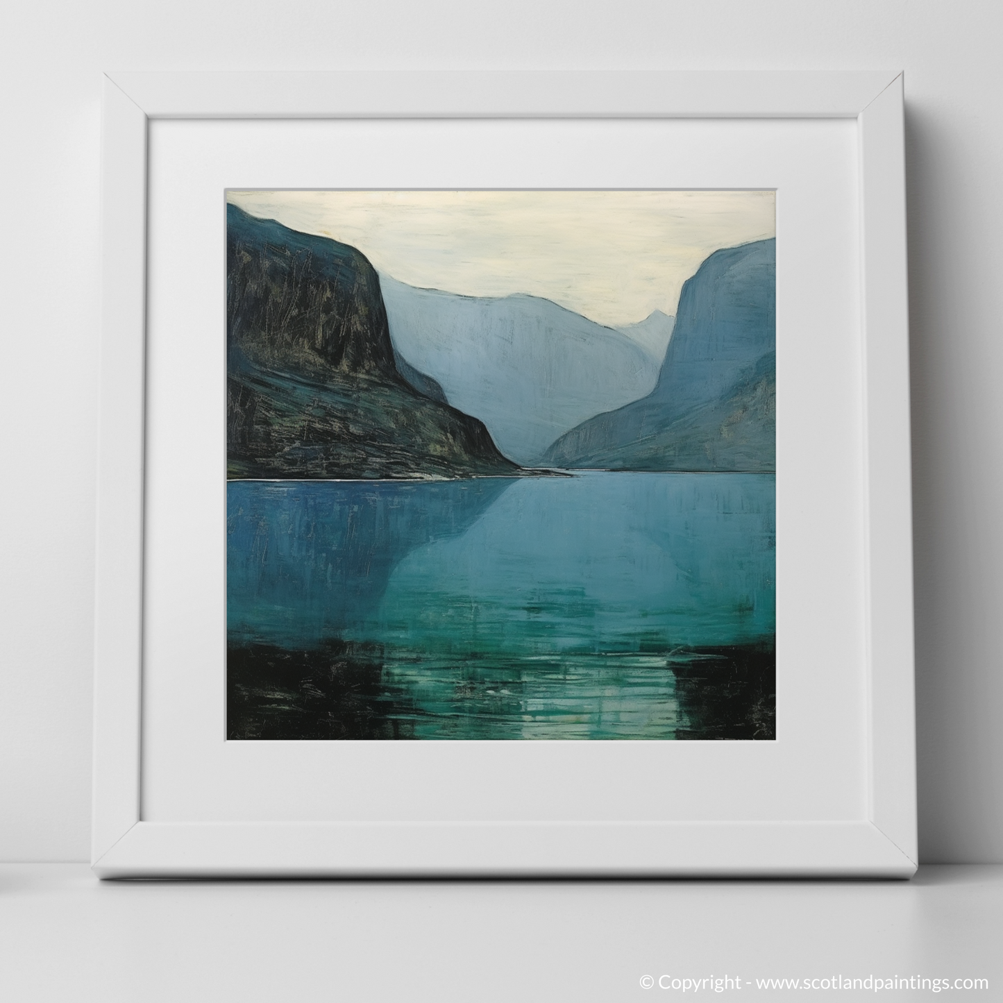 Tranquil Waters of Loch Maree: A Naive Art Tribute