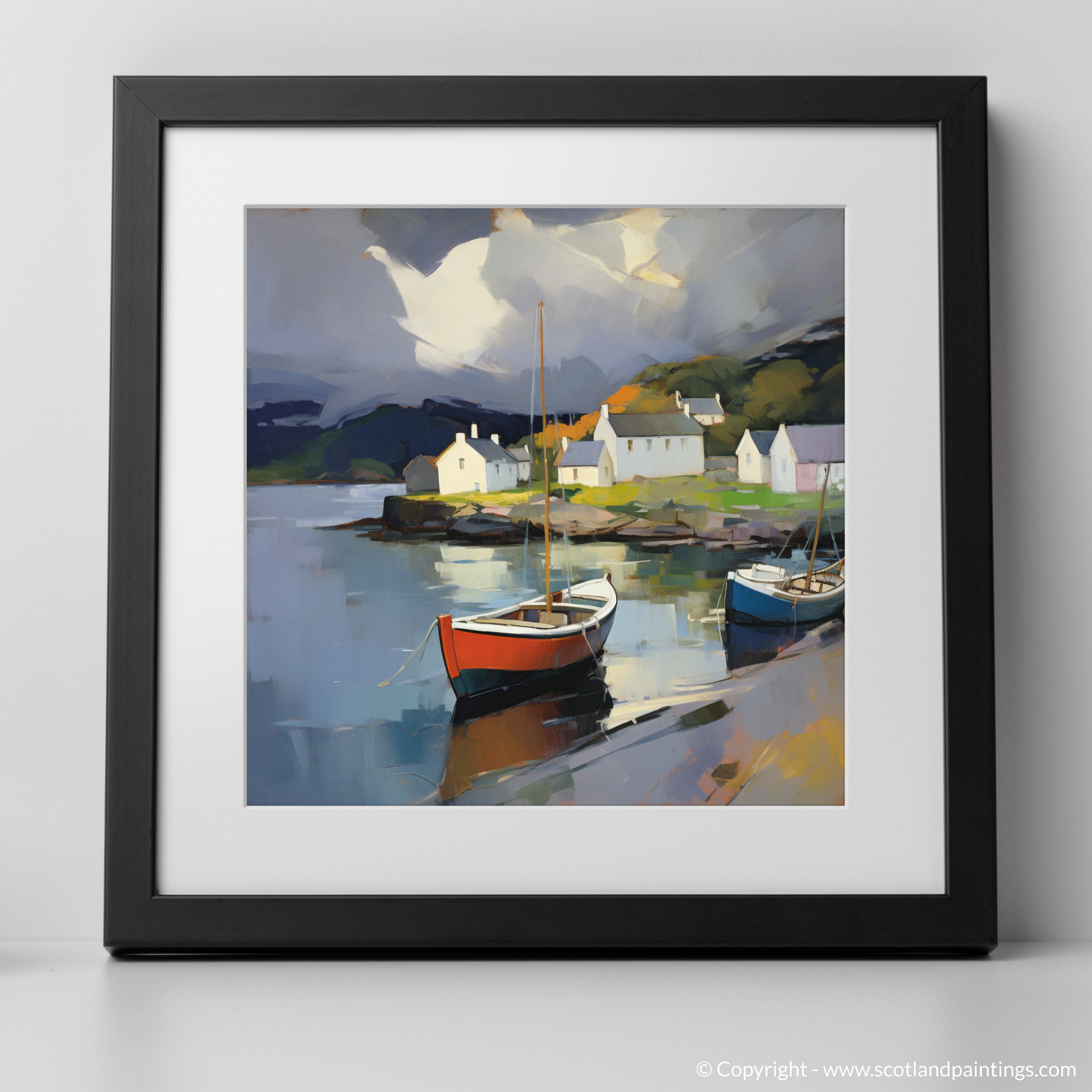 Storm Over Plockton Harbour: A Contemporary Scottish Seascape