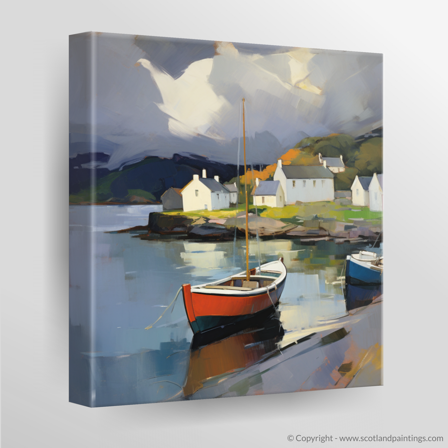 Storm Over Plockton Harbour: A Contemporary Scottish Seascape