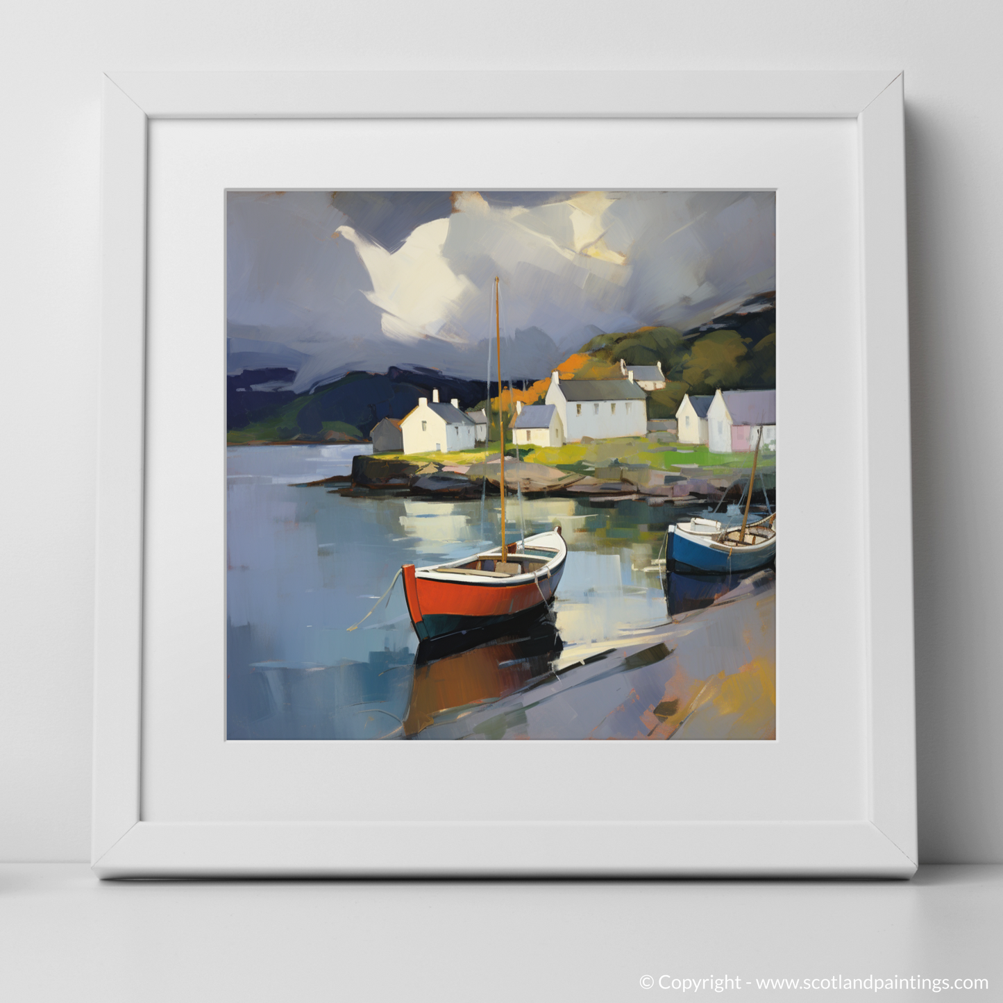 Storm Over Plockton Harbour: A Contemporary Scottish Seascape