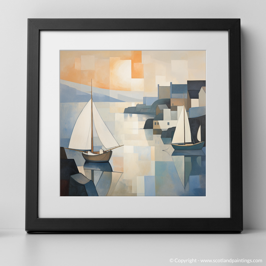 Catterline Bay at Dusk: A Cubist Interpretation