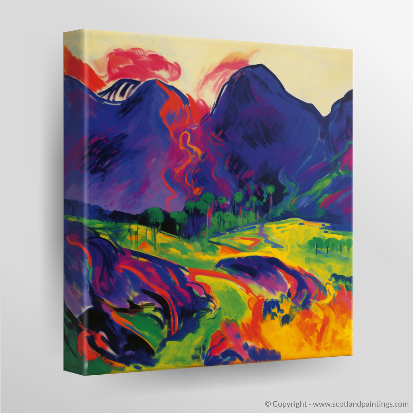 Vivid Highland Dreamscape: An Aonach Eagach Fauvist Odyssey