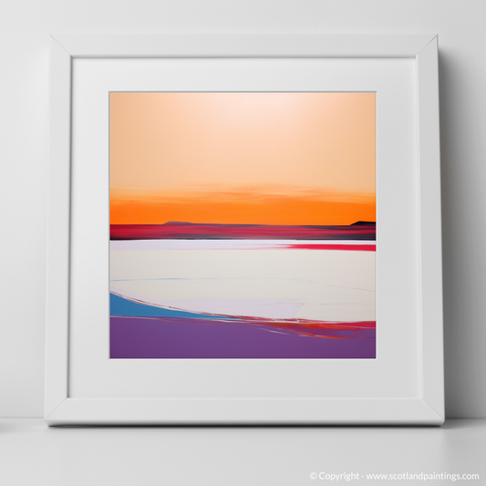 Serene Sunset at Traigh Mhor: A Scottish Beach Color Field Odyssey