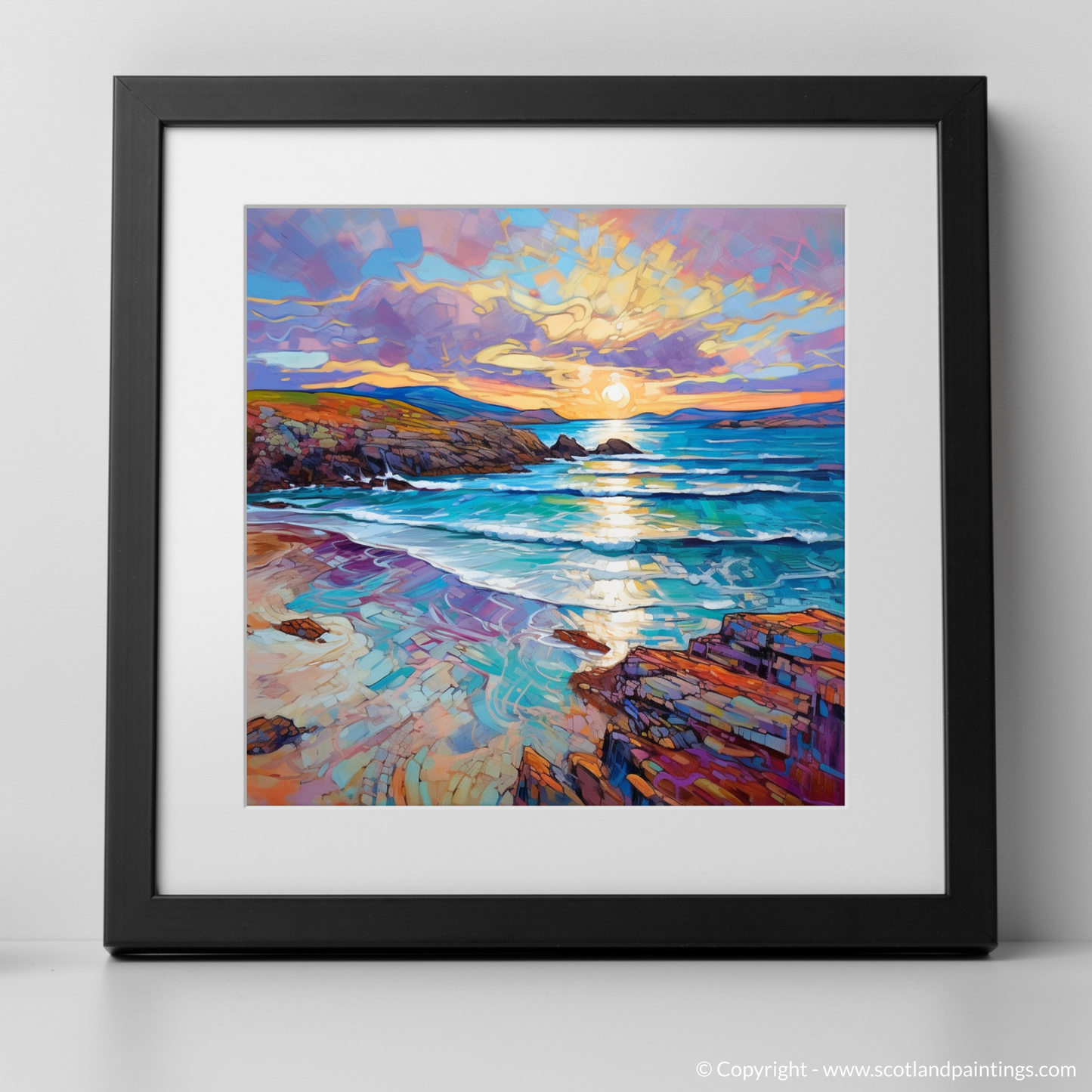 Enchanting Dusk at Traigh Mhor: A Modern Impressionist Masterpiece