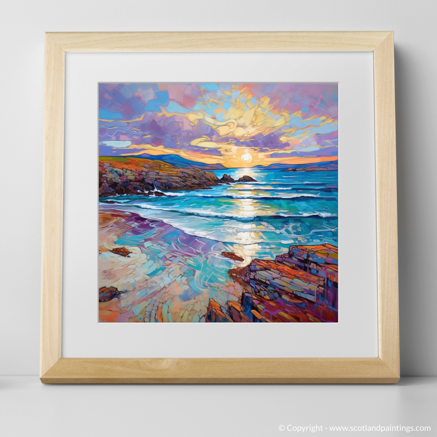 Enchanting Dusk at Traigh Mhor: A Modern Impressionist Masterpiece