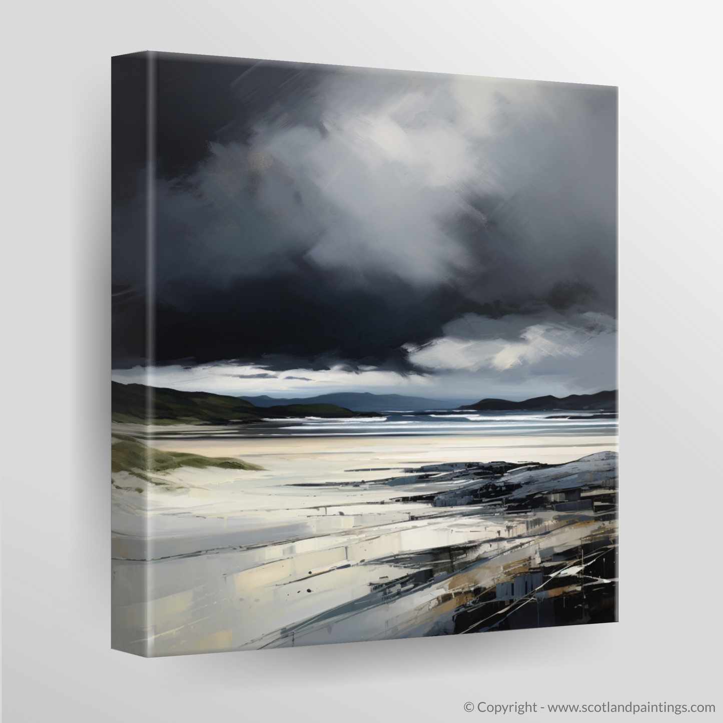 Storm Over Kiloran: A Minimalist Seascape