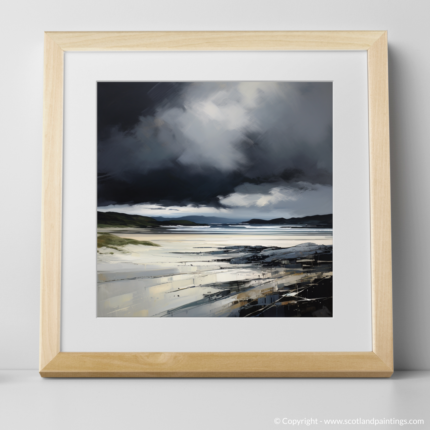 Storm Over Kiloran: A Minimalist Seascape