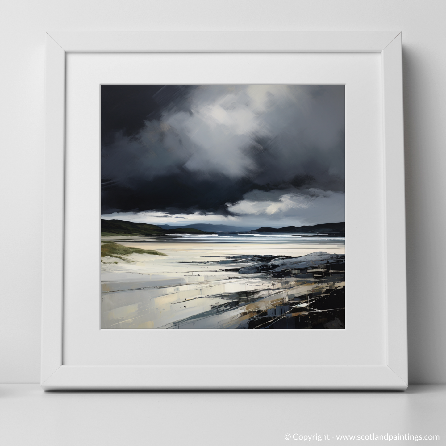 Storm Over Kiloran: A Minimalist Seascape