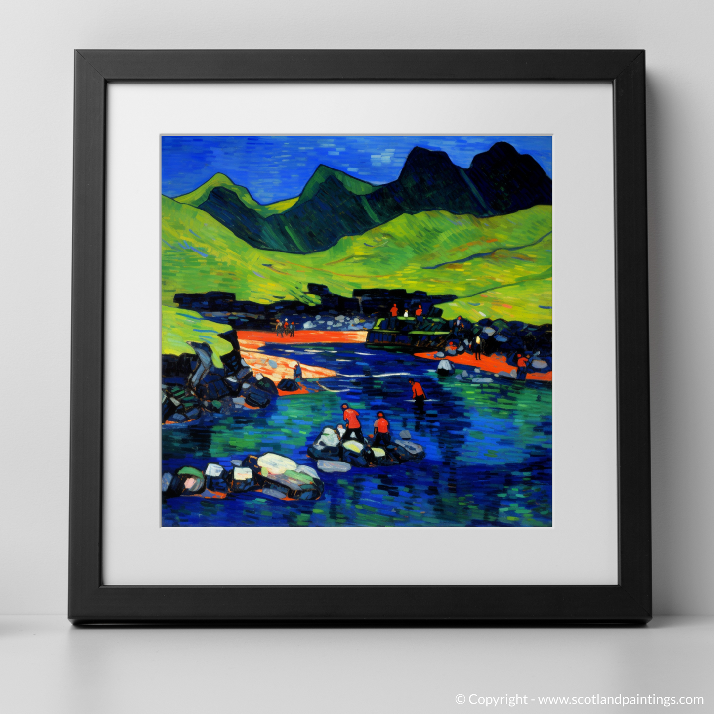 Vivid Escapades at the Fairy Pools: A Fauvist Homage to the Isle of Skye