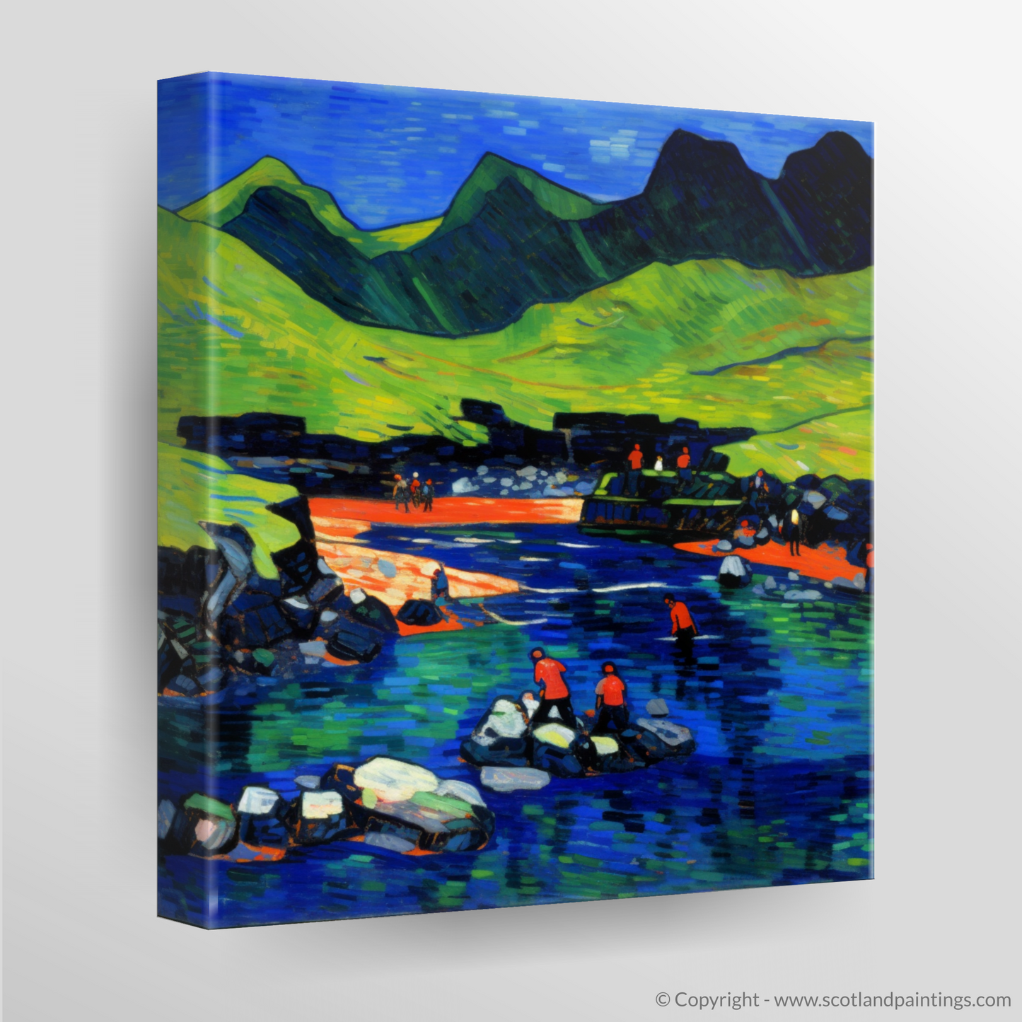 Vivid Escapades at the Fairy Pools: A Fauvist Homage to the Isle of Skye