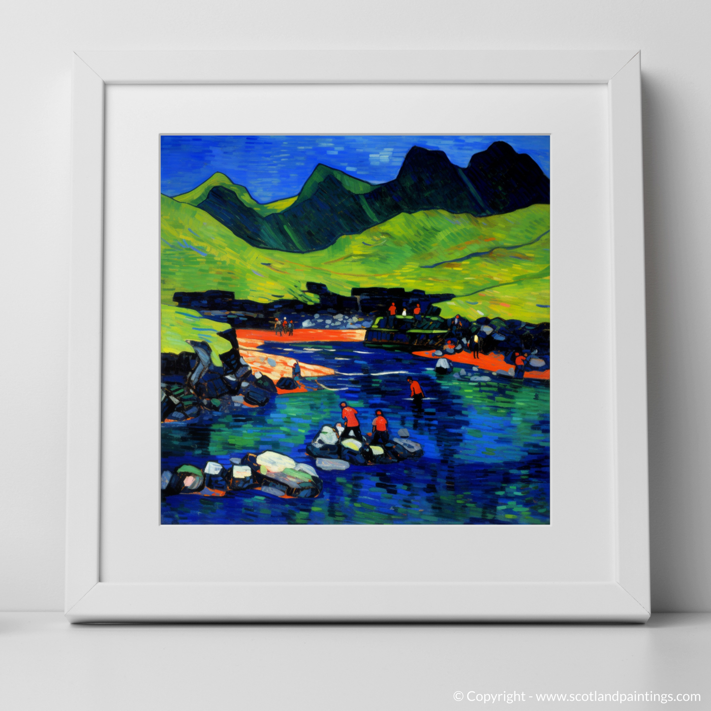 Vivid Escapades at the Fairy Pools: A Fauvist Homage to the Isle of Skye