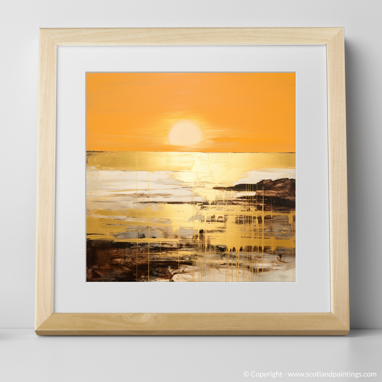 Golden Hour Reverie: Abstract Ode to Coldingham Bay