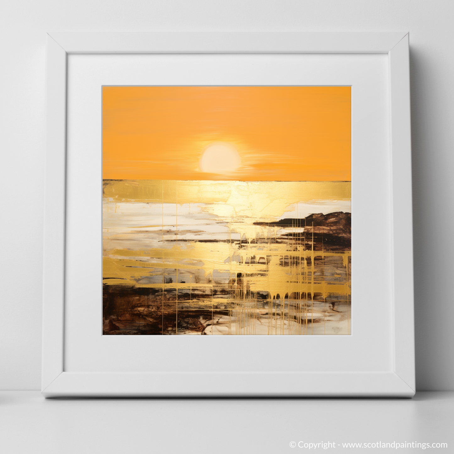 Golden Hour Reverie: Abstract Ode to Coldingham Bay