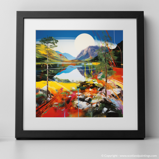 Vibrant Highlands: A Pop Art Tribute to Loch Maree, Wester Ross