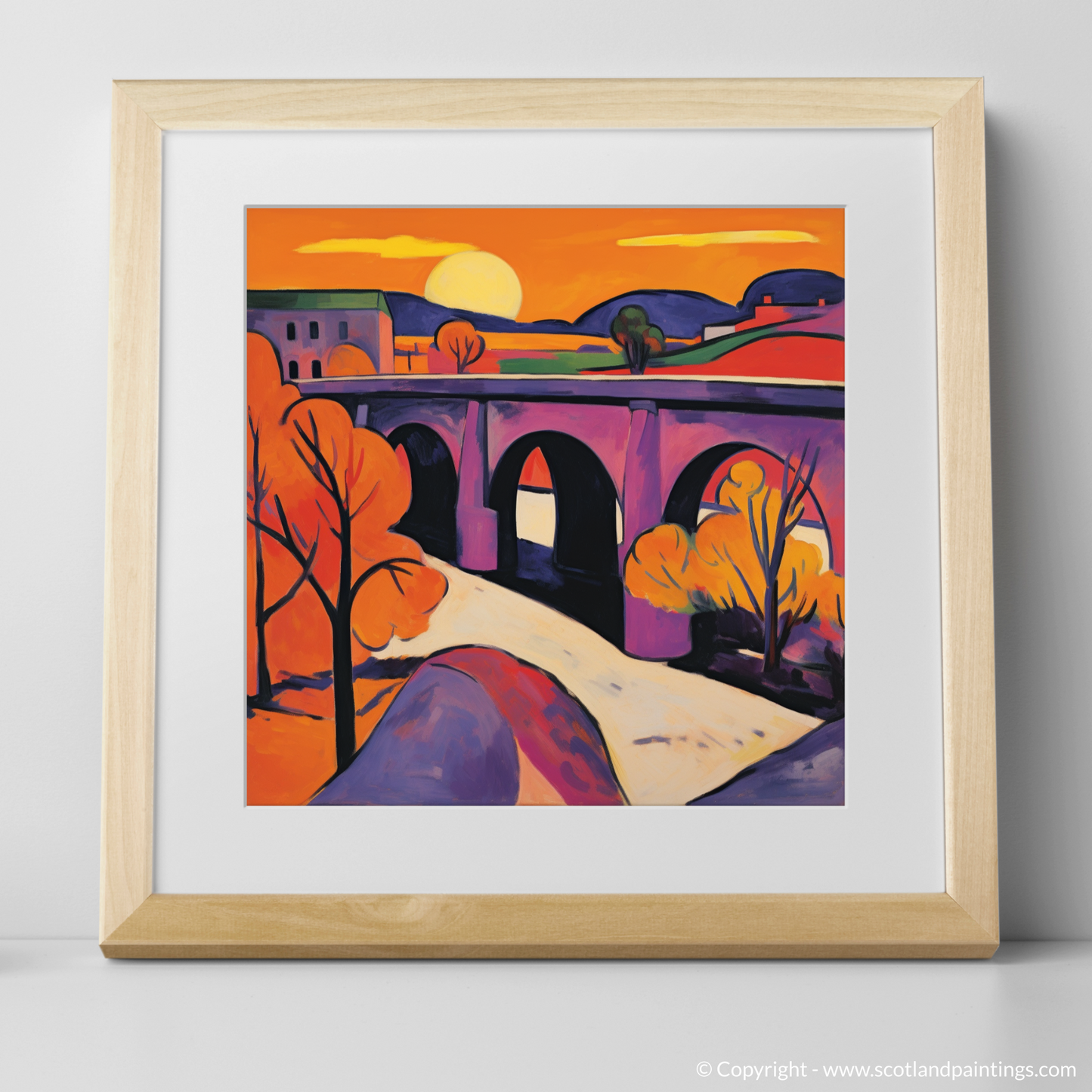 Fauvist Sunset Over Old Brig O'Dee