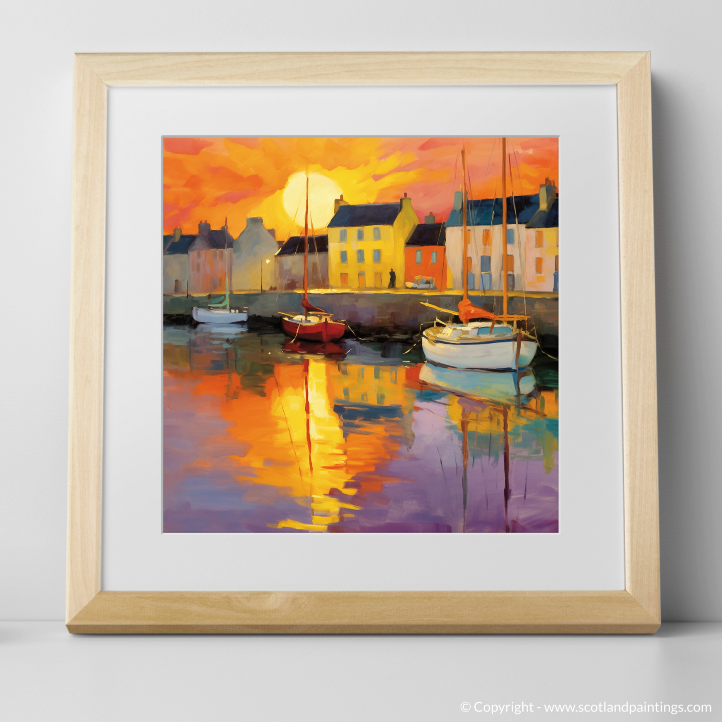 Sunset Blaze at Anstruther Harbour