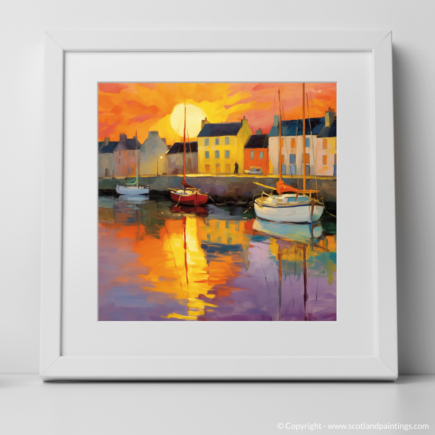 Sunset Blaze at Anstruther Harbour