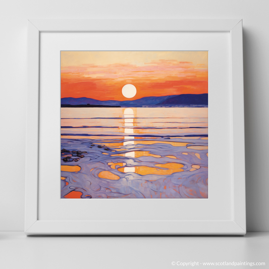 Cubist Sunset at Longniddry Beach