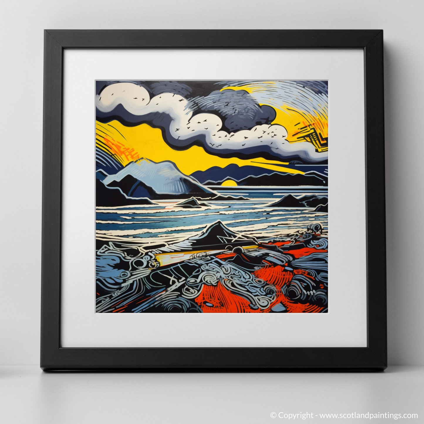 Stormy Kiloran: A Pop Art Tribute to Scotland's Fierce Coast