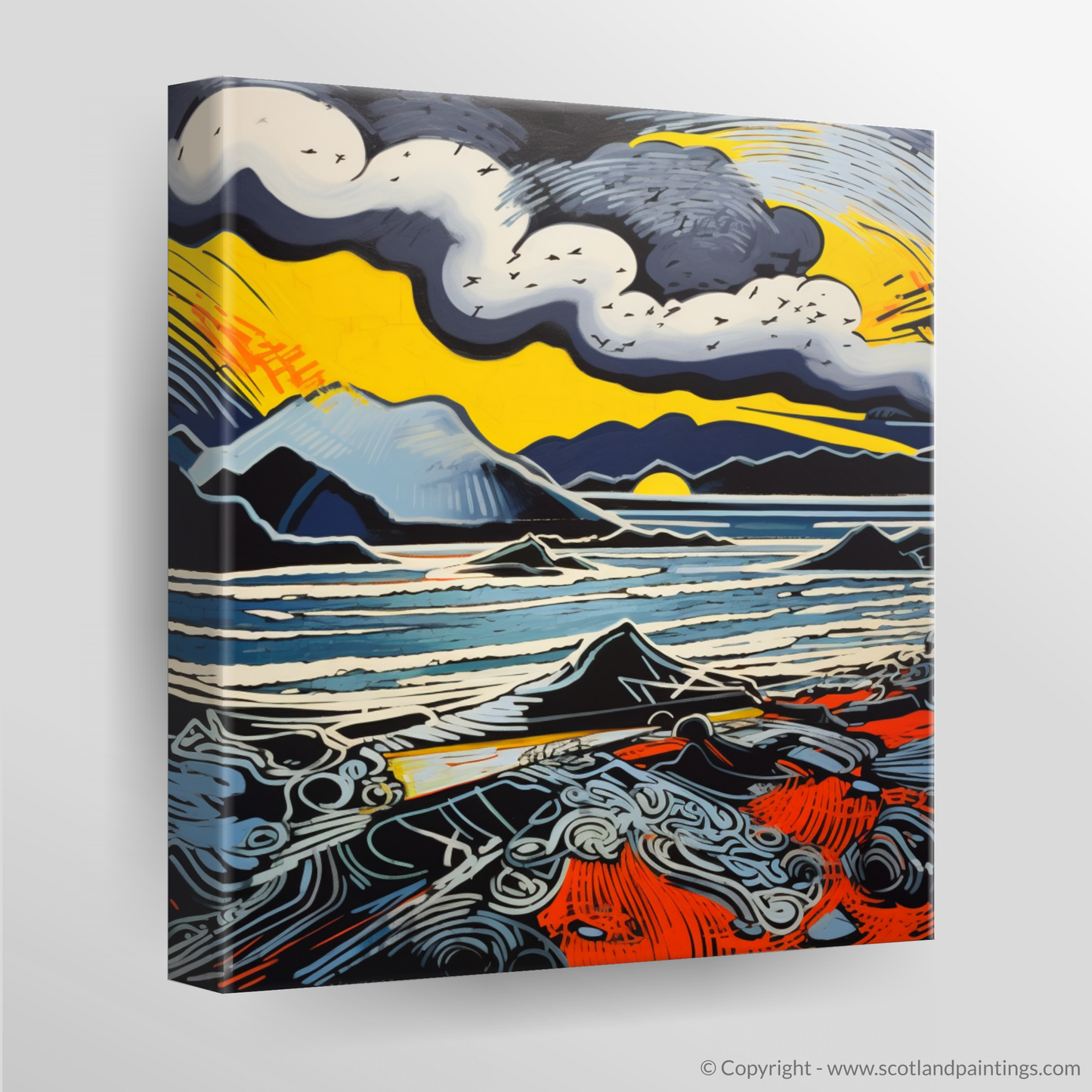 Stormy Kiloran: A Pop Art Tribute to Scotland's Fierce Coast