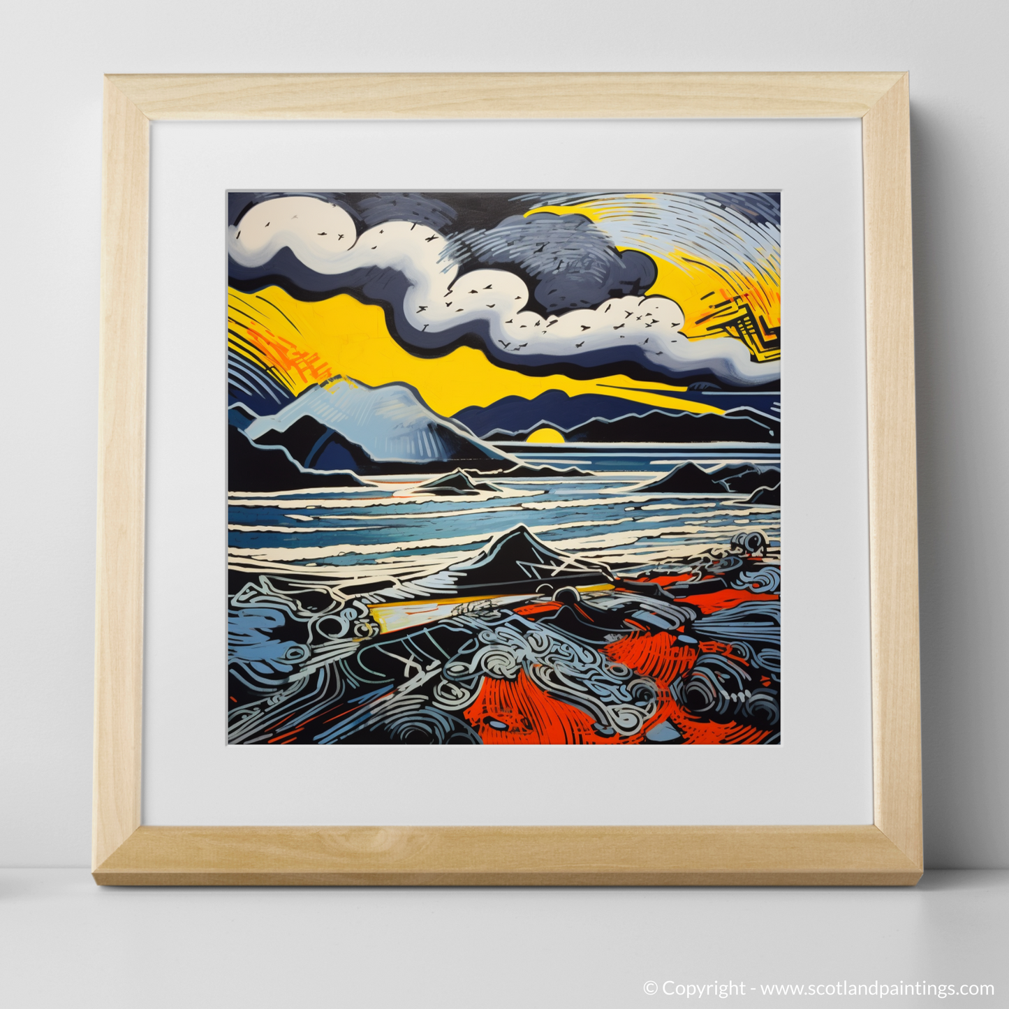 Stormy Kiloran: A Pop Art Tribute to Scotland's Fierce Coast