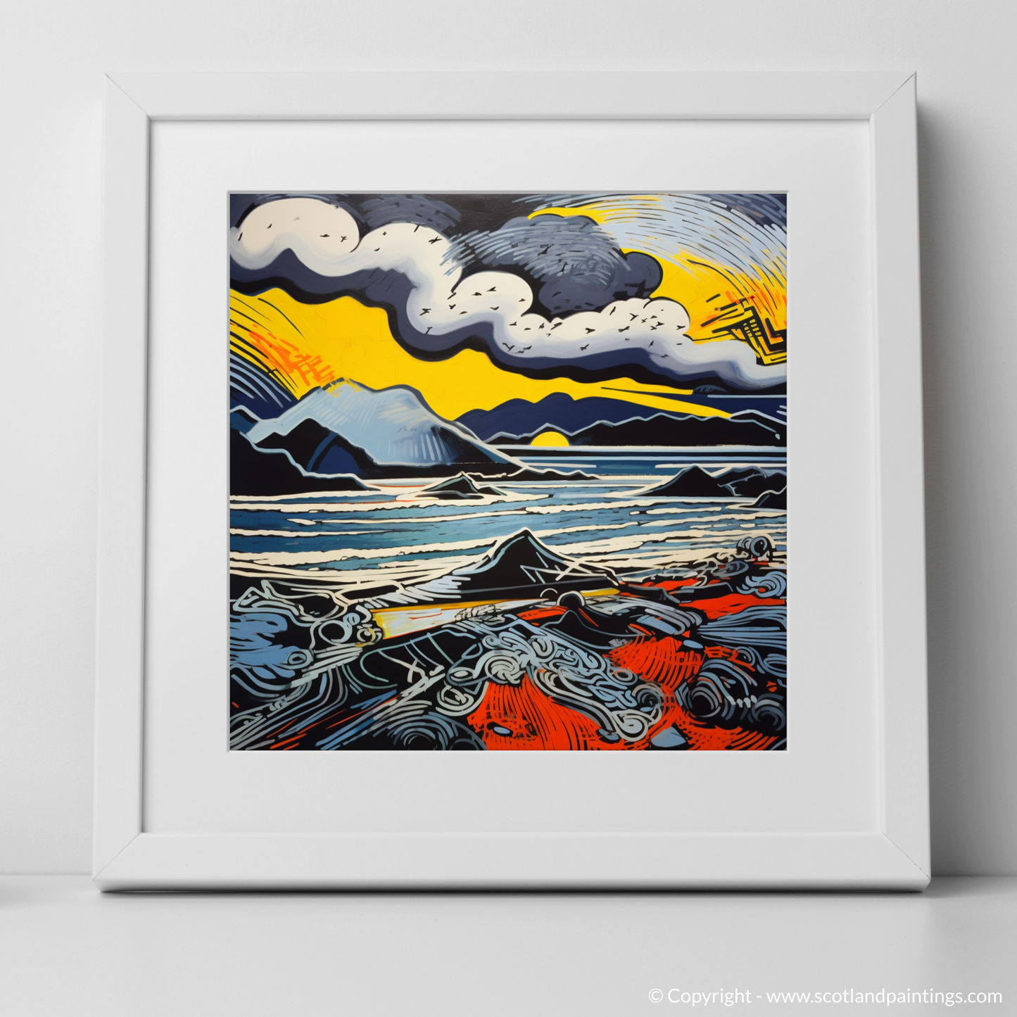 Stormy Kiloran: A Pop Art Tribute to Scotland's Fierce Coast