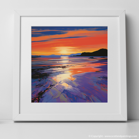 Camusdarach Beach Twilight: A Pop Art Tribute to Scottish Shores