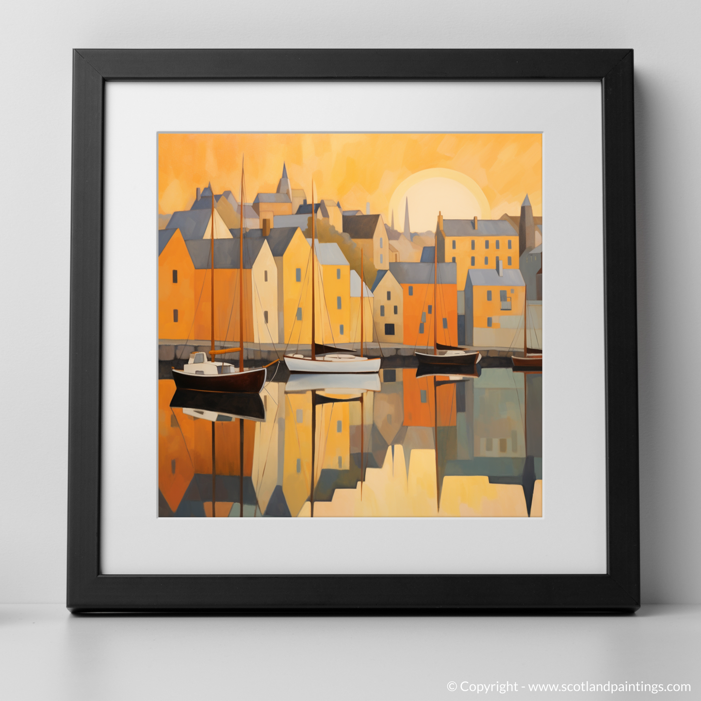 Tobermory Harbour at Twilight: A Minimalist Tribute