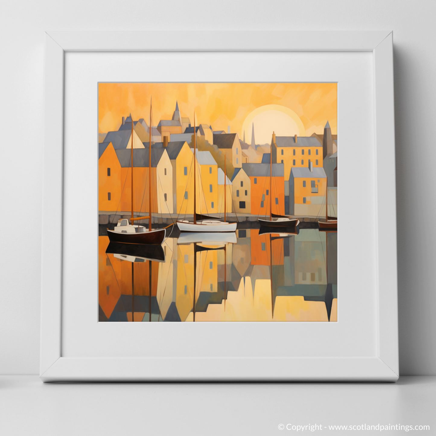 Tobermory Harbour at Twilight: A Minimalist Tribute