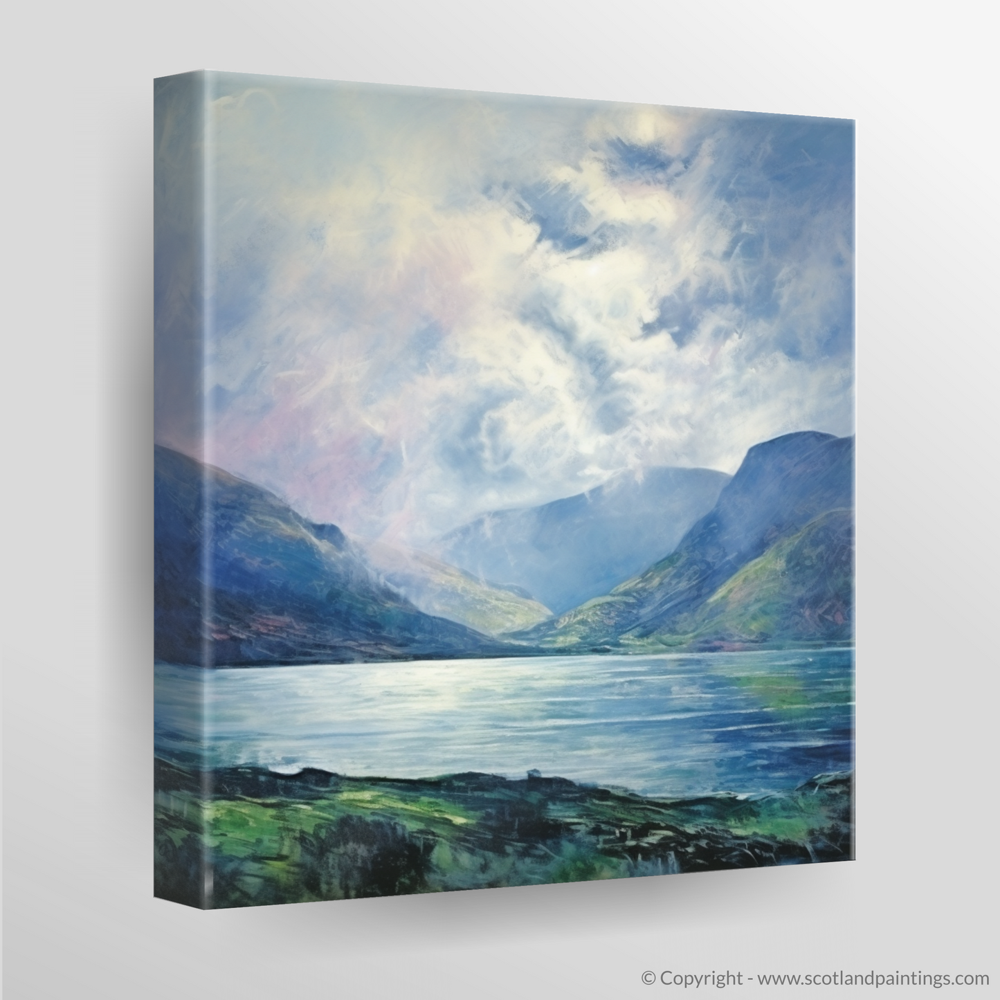 Loch Glencoul Serenity: A Colour Field Tribute to Scottish Wilderness