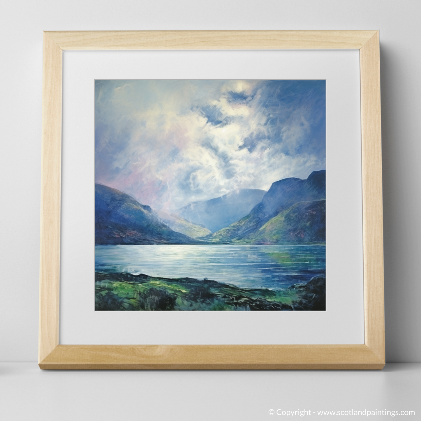 Loch Glencoul Serenity: A Colour Field Tribute to Scottish Wilderness