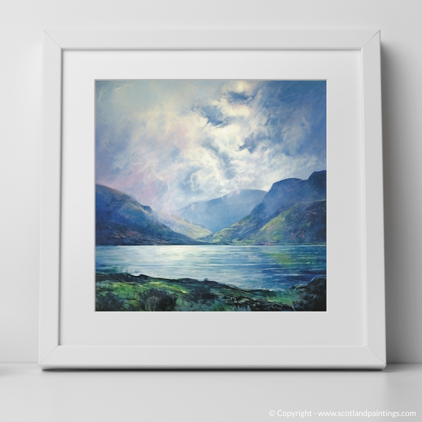 Loch Glencoul Serenity: A Colour Field Tribute to Scottish Wilderness