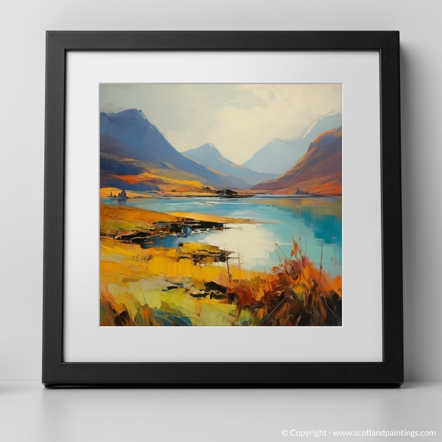 Highland Serenity: A Color Field Tribute to Glen Falloch