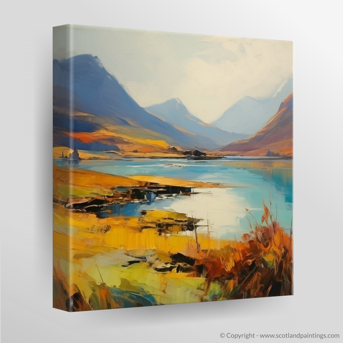 Highland Serenity: A Color Field Tribute to Glen Falloch