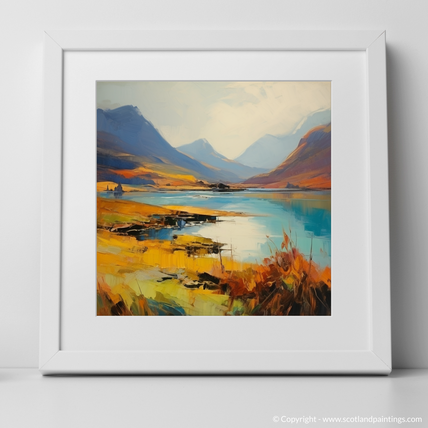 Highland Serenity: A Color Field Tribute to Glen Falloch