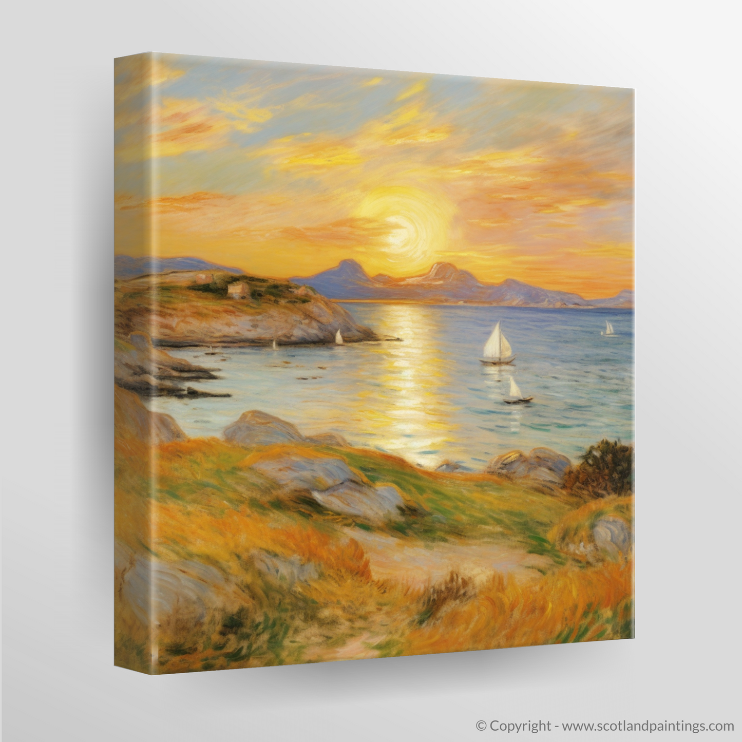 Golden Hour Grace: An Impressionist Journey to the Sound of Iona