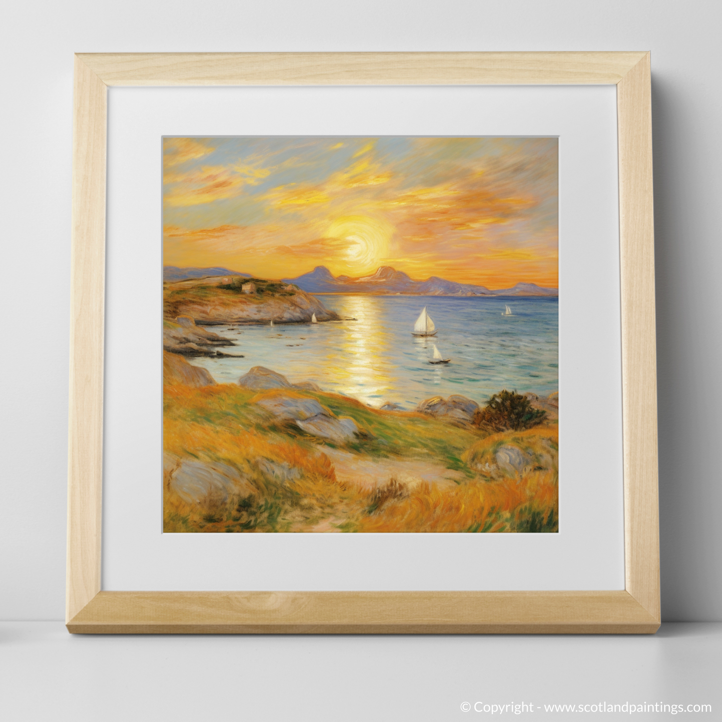 Golden Hour Grace: An Impressionist Journey to the Sound of Iona