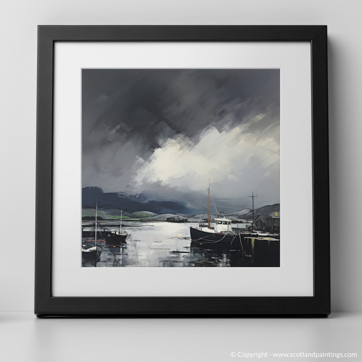 Storm Over Mallaig Harbour: A Minimalist Ode to Scotland's Coast