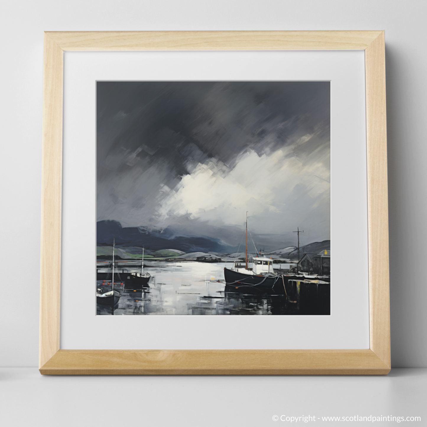 Storm Over Mallaig Harbour: A Minimalist Ode to Scotland's Coast