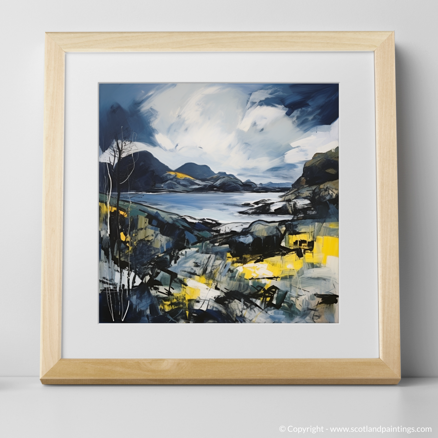 Storm over Shieldaig: An Abstract Expressionist Ode to Scottish Coves