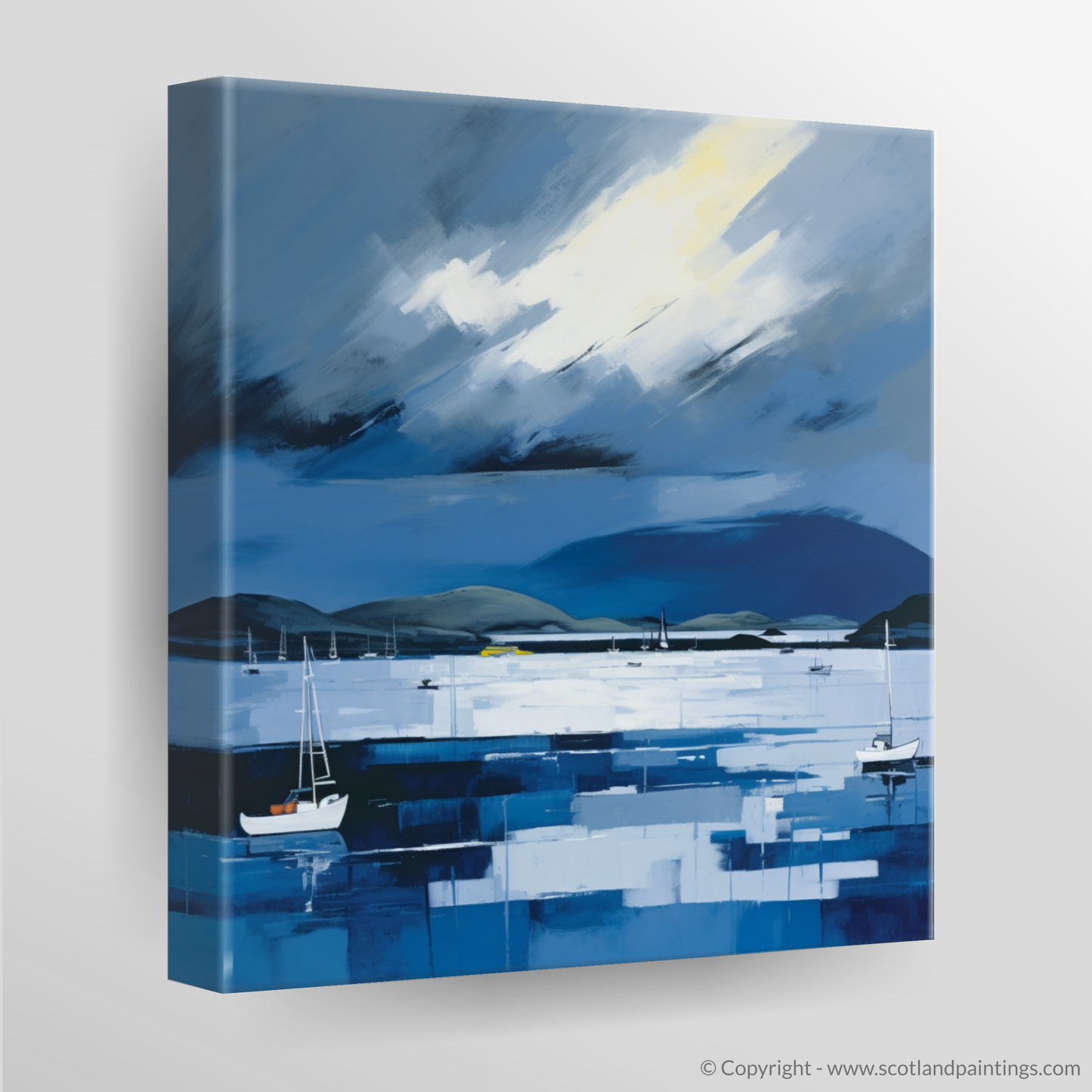 Storm over Port Appin Harbour: A Minimalist Seascape