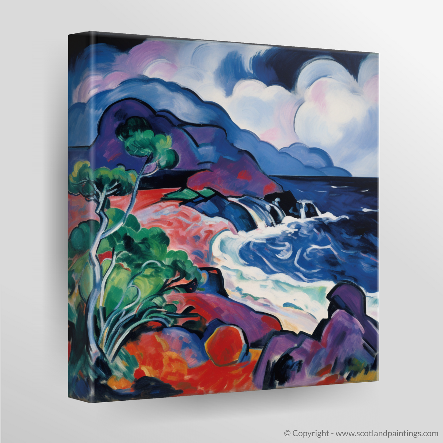 Fauvist Fury: Storm over Langamull Bay