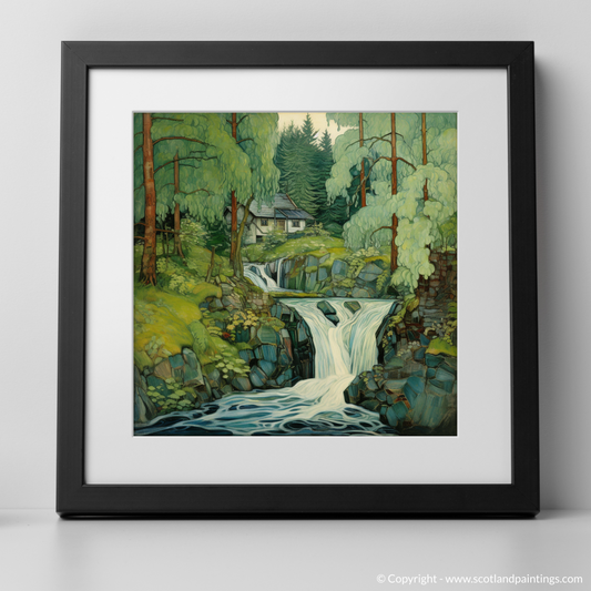 Enchanted Waters of Bonaloch Falls: An Art Nouveau Tribute