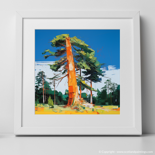 Vibrant Pines of Rothiemurchus: A Pop Art Tribute